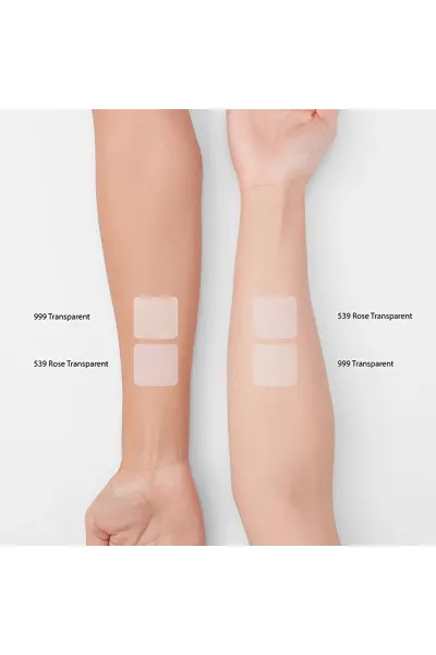  تصویر 1 : پودر فیکس Setting Powder 539 Rose Transparent صورتی شفاف برای تثبیت آرایش لایکد LYKD 