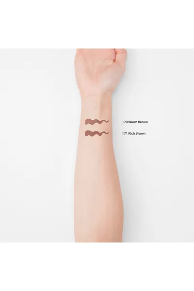  تصویر 1 : مداد پودری ابرو Powder Eyebrow Pencil 171 Rich Brown قهوه‌ای تیره با طراحی دقیق لایکد LYKD 