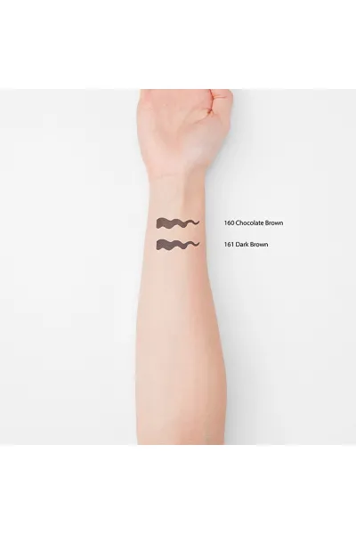  تصویر 1 : مداد ابرو میکرو Micro Eyebrow Pencil 161 Dark Brown قهوه‌ای تیره دقیق لایکد LYKD 