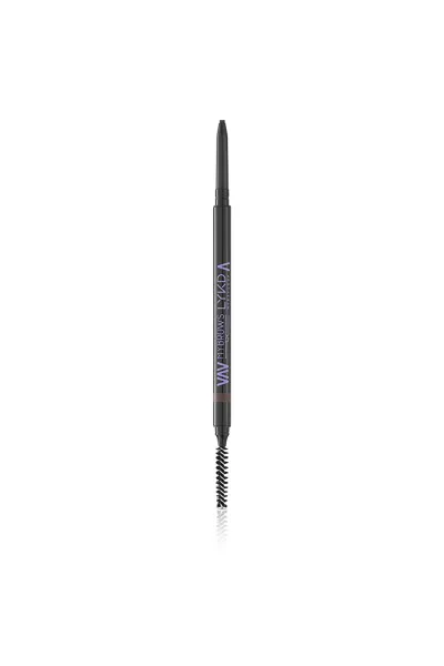  تصویر 2 : مداد ابرو میکرو Micro Eyebrow Pencil 161 Dark Brown قهوه‌ای تیره دقیق لایکد LYKD 