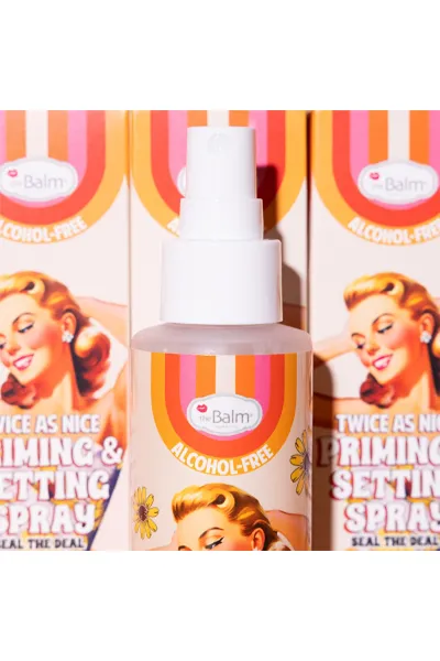  تصویر 3 : اسپری پرایمر و فیکس Twice as Nice Priming Setting Spray برای ماندگاری آرایش دبالم The balm 
