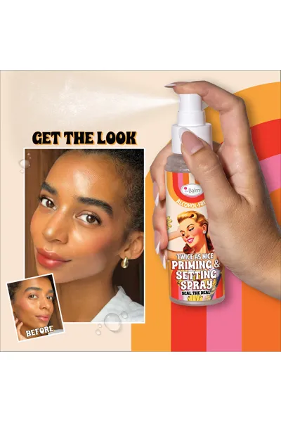  تصویر 4 : اسپری پرایمر و فیکس Twice as Nice Priming Setting Spray برای ماندگاری آرایش دبالم The balm 