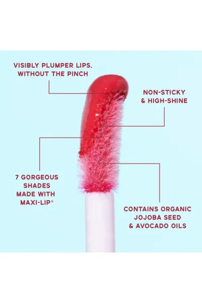 تصویر 5 : برق لب حجم‌دهنده Instant Plump Your Pucker Giddy Up صورتی نود براق دبالم The balm 