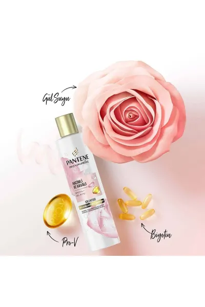  تصویر 3 : شامپو گل رز حجم دهنده بدون سولفات پانتن Pantene 