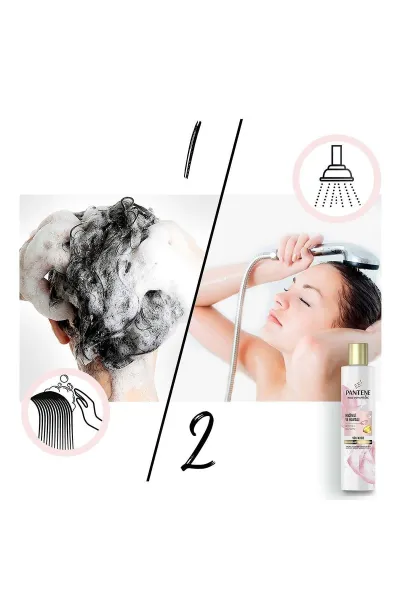  تصویر 6 : شامپو گل رز حجم دهنده بدون سولفات پانتن Pantene 