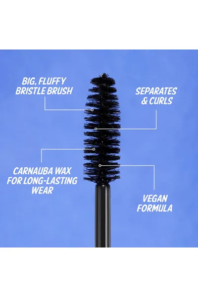  تصویر 3 : ریمل حجم‌دهنده Big Fan Maskara Maximizing Siyah مشکی برای مژه‌های پرپشت دبالم The balm 