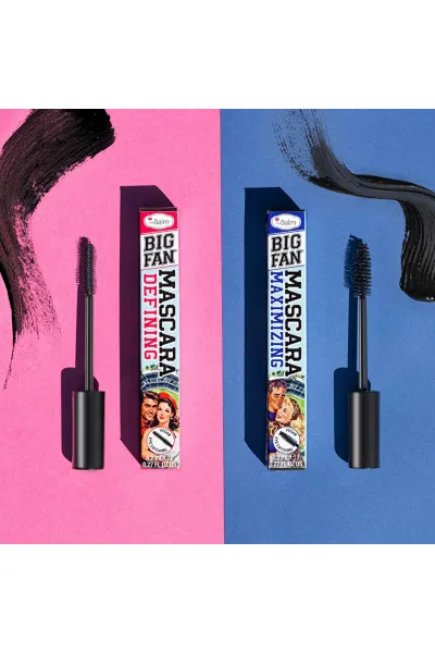  تصویر 5 : ریمل مژه Big Fan Defining Black مشکی با تفکیک و حالت‌دهی دقیق دبالم The balm 