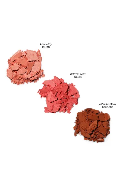  تصویر 3 : پالت رژگونه Voyage Tropics Blush Palette با رنگ‌های گرم استوایی دبالم The balm 