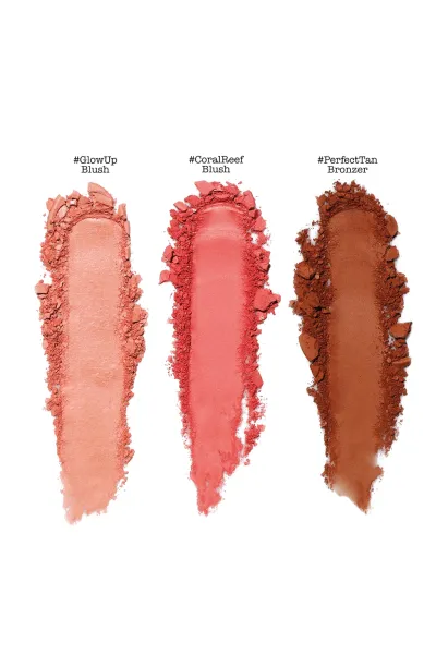  تصویر 4 : پالت رژگونه Voyage Tropics Blush Palette با رنگ‌های گرم استوایی دبالم The balm 