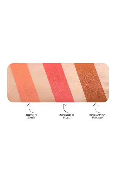  تصویر 5 : پالت رژگونه Voyage Tropics Blush Palette با رنگ‌های گرم استوایی دبالم The balm 