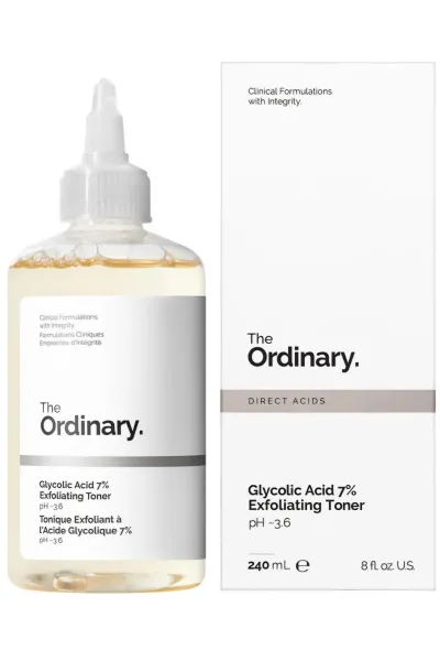 خرید و قیمت تونر روشن کننده + لایه بردار گلیکولیک اسید The Ordinary  اوردینری اصل