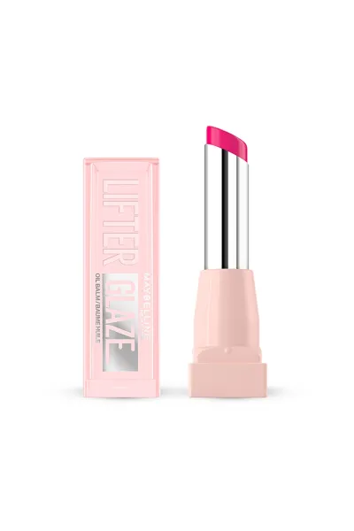 تصویر 1 : بالم لب رنگی Lifter Glaze 03 Rose Bite رز صورتی با شی باتر و هیالورونیک اسید میبلین نیویورک Maybelline New York 