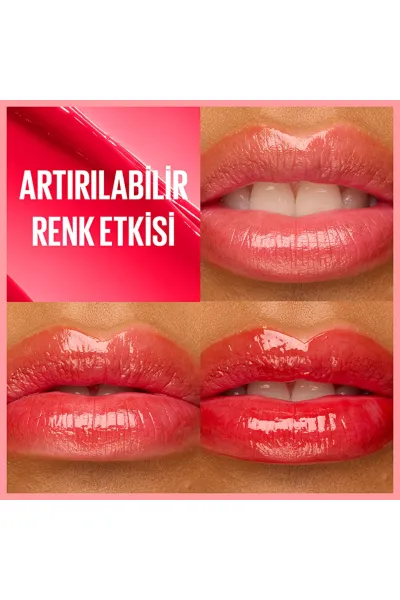  تصویر 5 : بالم لب رنگی 06 Caramel Glow کاراملی با شی باتر و هیالورونیک اسید میبلین نیویورک Maybelline New York 