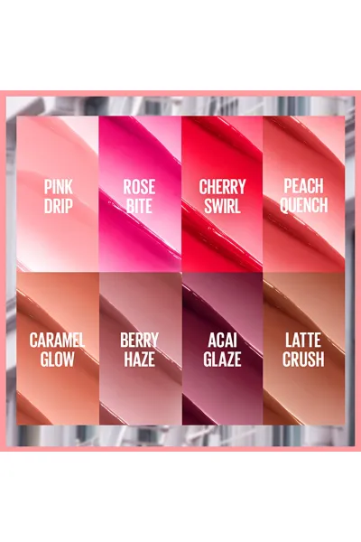  تصویر 6 : بالم لب رنگی 06 Caramel Glow کاراملی با شی باتر و هیالورونیک اسید میبلین نیویورک Maybelline New York 
