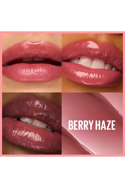  تصویر 2 : بالم لب رنگی 07 Berry Haze توتی با شی باتر و هیالورونیک اسید میبلین نیویورک Maybelline New York 