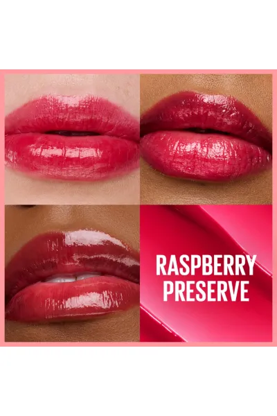  تصویر 2 : بالم لب رنگی 13 Raspberry Preserve تمشکی با شی باتر و هیالورونیک اسید میبلین نیویورک Maybelline New York 