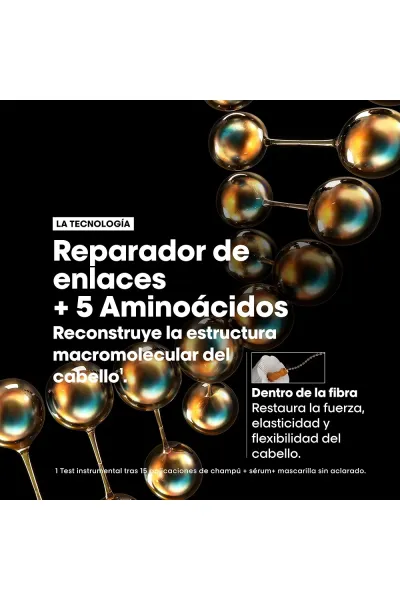  تصویر 7 : ماسک مو پروفشنال Absolut Repair Molecular ترمیم‌کننده و احیاکننده موهای آسیب‌دیده و خشک لورال پاریس L'Oreal Paris 