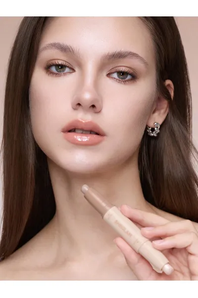  تصویر 5 : استیک کانتور و هایلایتر دوکاره Soft Tan با رنگ برنزه ملایم شیگلم Sheglam 