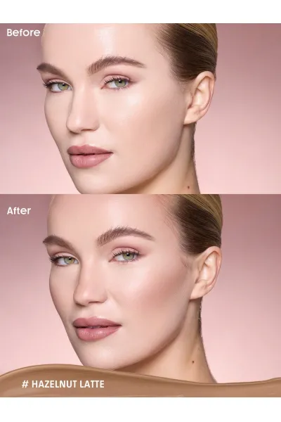  تصویر 1 : استیک کانتور و برنزر کره‌ای Buttery Buff در رنگ Hazelnut Latte فندقی روشن شیگلم Sheglam 