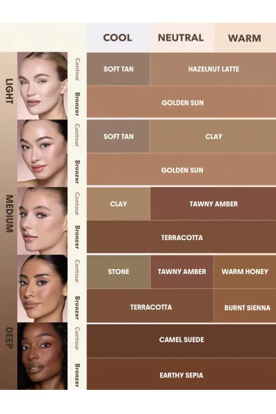  تصویر 4 : استیک کانتور و برنزر کره‌ای Buttery Buff در رنگ Clay قهوه‌ای رسی شیگلم Sheglam 