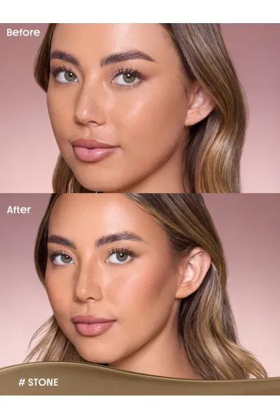  تصویر 11 : استیک کانتور و برنزر کره‌ای Buttery Buff در رنگ Stone قهوه‌ای سنگی شیگلم Sheglam 