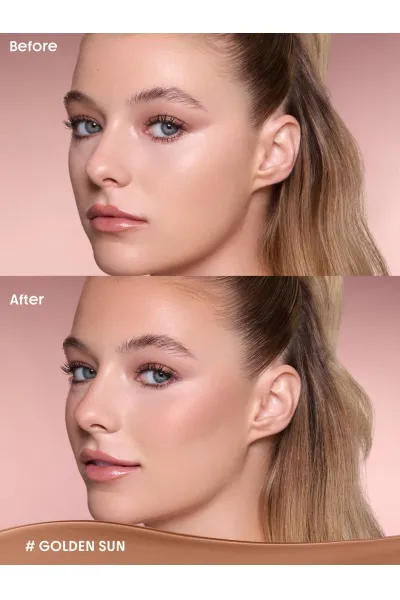  تصویر 1 : استیک کانتور و برنزر کره‌ایButtery Buff در رنگ Golden Sun طلایی آفتابی شیگلم Sheglam 