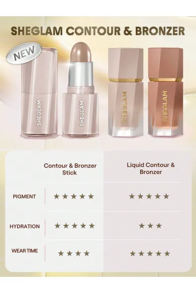  تصویر 6 : استیک کانتور و برنزر کره‌ای Buttery Buff در رنگ Terracotta سفالی terracotta شیگلم Sheglam 