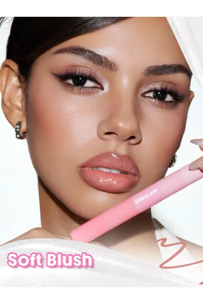  تصویر 1 : ست سه‌تایی آرایش لب Soft Blush با رنگ صورتی ملایم و لطیف شیگلم Sheglam 