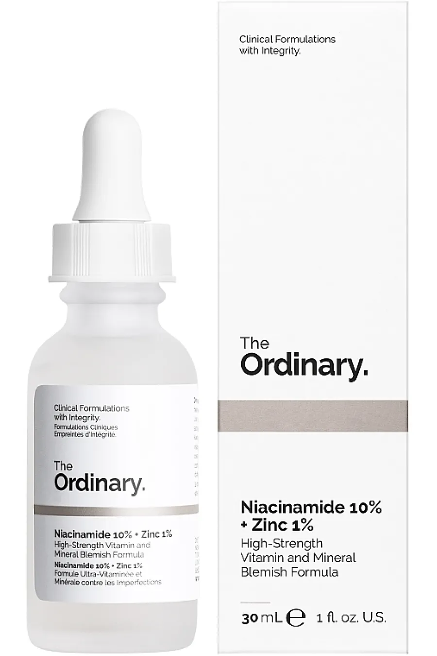 معرفی سرم نیاسینامید + زینک اوردینری The Ordinary همراه با بسته‌بندی محصول
