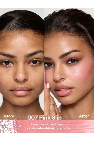  تصویر 1 : رژگونه مایع سرمی مغذی در رنگ 007 Pink Slip صورتی لطیف شیگلم Sheglam 