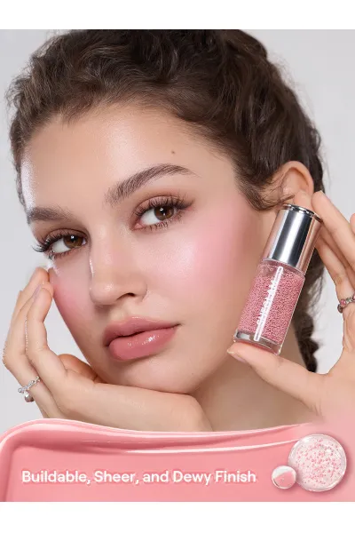  تصویر 5 : رژگونه مایع سرمی مغذی در رنگ 007 Pink Slip صورتی لطیف شیگلم Sheglam 