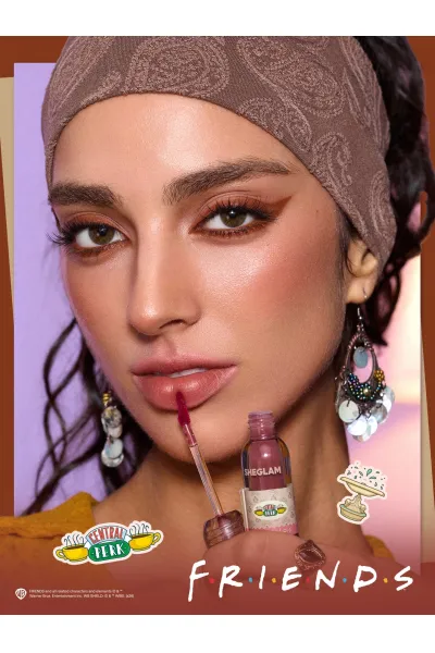  تصویر 4 : تینت لب محوکننده Central Perk در رنگ Herbal Tea قهوه‌ای چای گیاهی شیگلم Sheglam 