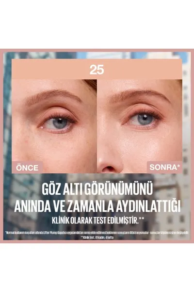  تصویر 2 : کانسیلر سرم زیر چشم آبرسان و روشن‌کننده شماره ۲۵ Cool Nude نود سرد میبلین نیویورک Maybelline New York 