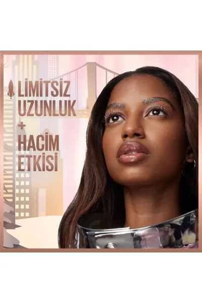  تصویر 5 : ریمل بلندکننده و حجم‌دهنده مژه Rose Gold Glitz  رنگ رزگلد میبلین نیویورک Maybelline New York 