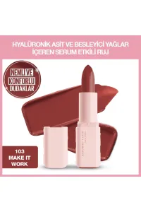 رژ-لب-ساتن-Make-It-Work-آجری-با-اثر-سرم-هیالورونیک-اسید-و-روغن-مغذی-میبلین-نیویورک-Maybelline-New-York