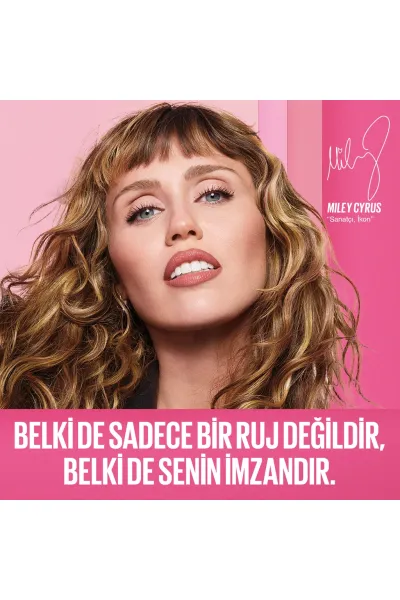  تصویر 7 : رژ لب ساتن Maybe It's Intense شرابی با هیالورونیک اسید و روغن مغذی میبلین نیویورک Maybelline New York 