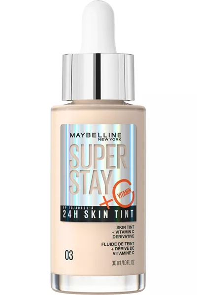 کرم پودر مایع اسکین تینت سوپر استی شماره 03  Beige بژ  پوشش بالا میبلین نیویورک Maybelline New York