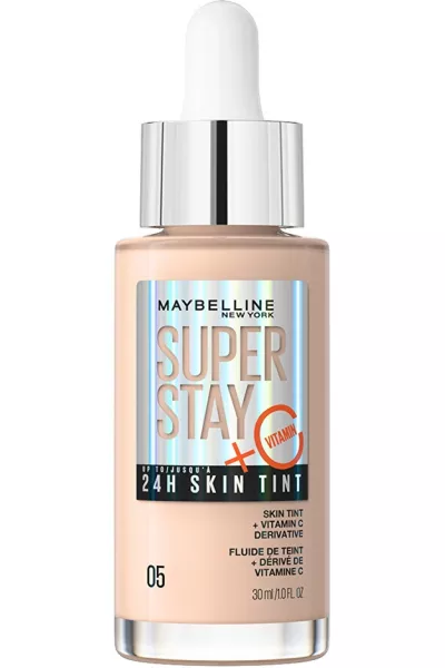 کرم پودر مایع اسکین تینت سوپر استی شماره 05 Pink صورتی با پوشش بالا میبلین نیویورک Maybelline New York