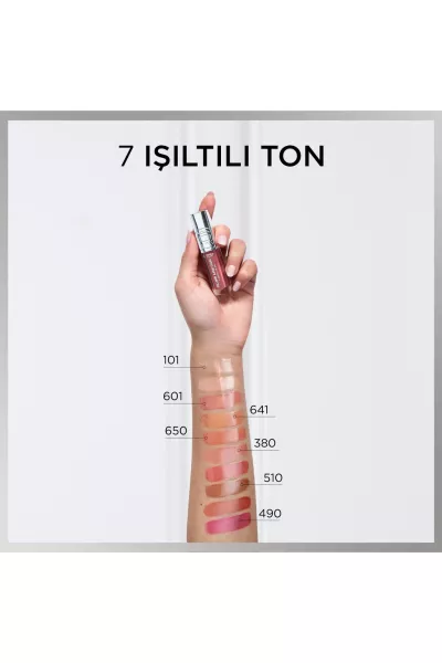  تصویر 3 : لیپ اویل آبرسان و مغذی لب 490 Berry Jolie رنگ شرابی براق لورال پاریس L'Oreal Paris 