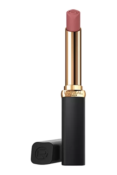 رژ لب مات حجم‌دهنده 601 Worth It رنگ صورتی جذاب و ماندگار لورال پاریس L'Oreal Paris