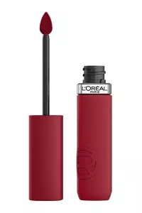 رژ-لب-مایع-مات-420-Le-Rouge-Paris-رنگ-شرابی-با-ماندگاری-بالا-لورال-پاریس-L'Oreal-Paris