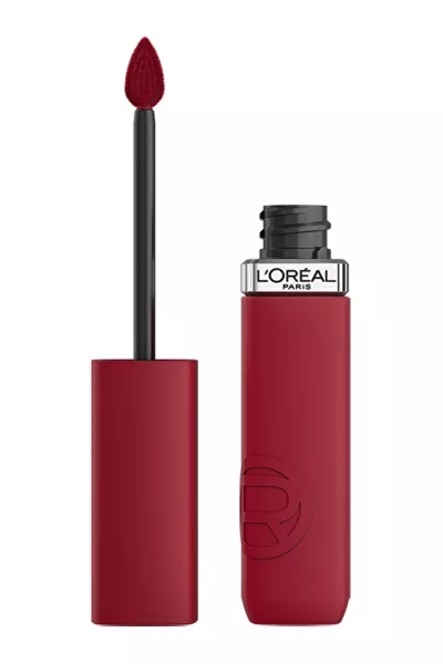 خرید و قیمت رژ لب مایع مات 420 Le Rouge Paris، رنگ شرابی با ماندگاری بالا L'Oreal Paris لورال پاریس اصل