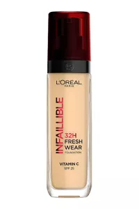 کرم-پودر-ماندگار-۳۲-ساعته-ویتامین-C-رنگ-130-Beige-Peau-بژ-روشن-لورال-پاریس-L'Oreal-Paris