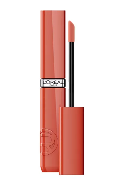خرید و قیمت رژ لب مایع براق و بادوام 601 Worth It، صورتی جذاب و ماندگار L'Oreal Paris لورال پاریس اصل