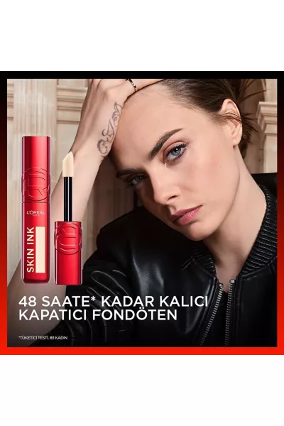  تصویر 6 : کرم پودر پوشش‌دهنده تمام‌روز رنگ 130 Cool Undertone با تناژ سرد لورال پاریس L'Oreal Paris 