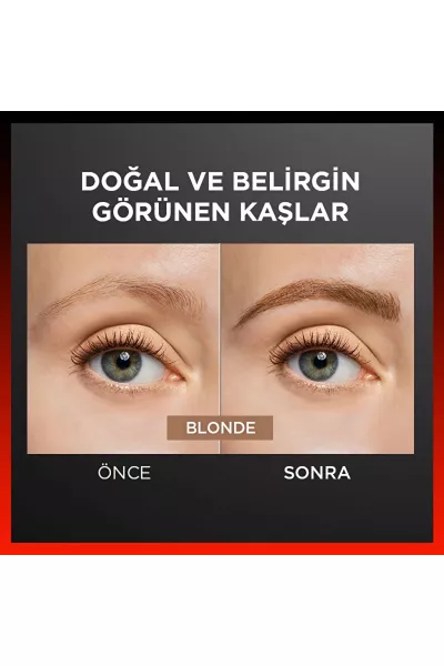  تصویر 2 : مداد ابرو با نوک فوق‌العاده ظریف رنگ Blonde قهوه‌ای بلوند لورال پاریس L'Oreal Paris 