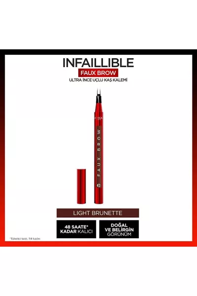 تصویر 1 : مداد ابرو با نوک فوق‌العاده ظریف رنگ Light Brunette قهوه‌ای روشن لورال پاریس L'Oreal Paris 