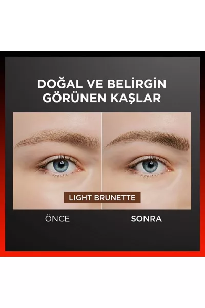  تصویر 2 : مداد ابرو با نوک فوق‌العاده ظریف رنگ Light Brunette قهوه‌ای روشن لورال پاریس L'Oreal Paris 