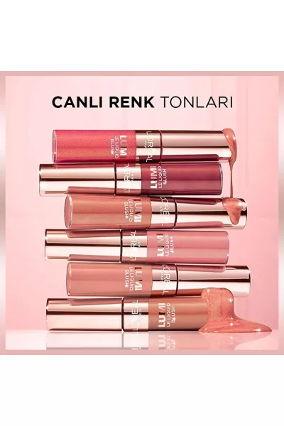  تصویر 3 : رژگونه مایع 640 Glowy Rouge Paris قرمز درخشان با جلوه طبیعی لورال پاریس L'Oreal Paris 