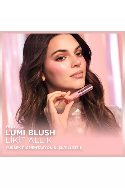  تصویر 5 : رژگونه مایع 640 Glowy Rouge Paris قرمز درخشان با جلوه طبیعی لورال پاریس L'Oreal Paris 